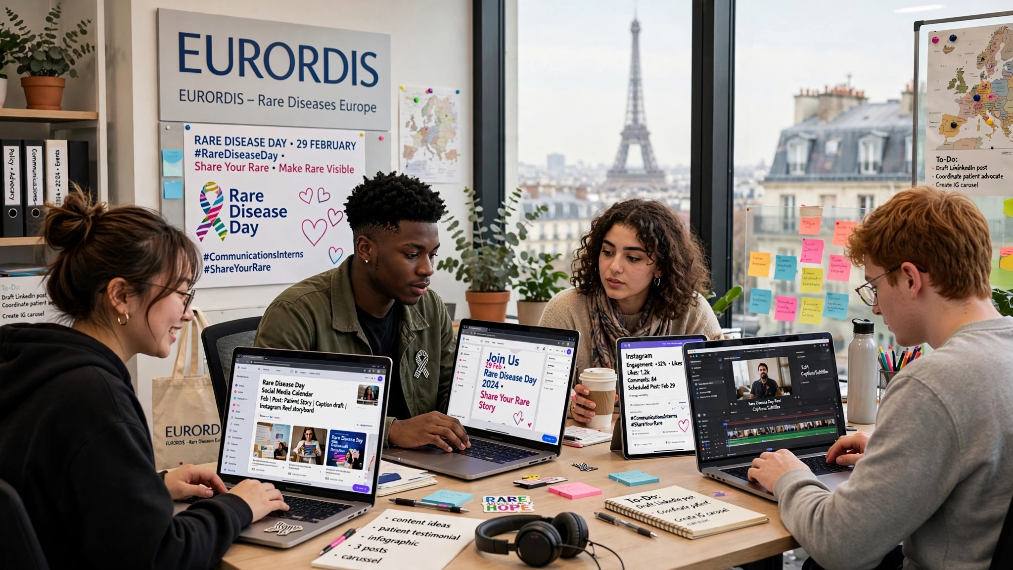 Creative Communications Internship Paris EURORDIS NGO