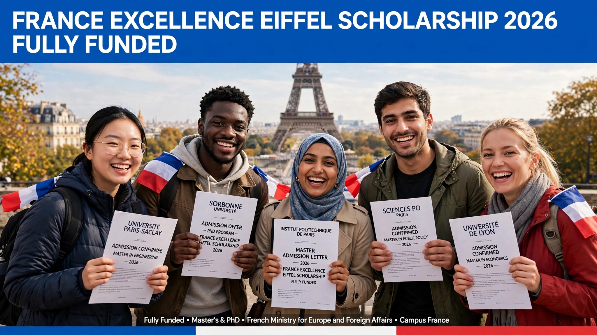 France Excellence Eiffel Scholarship Program 2026 Fully fund